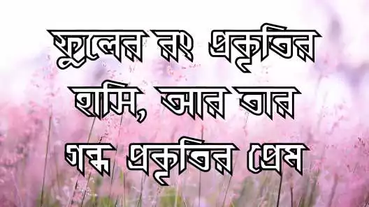 ফুল নিয়ে ক্যাপশন
