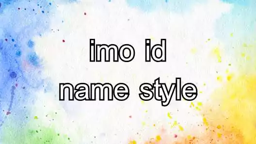 imo id name style