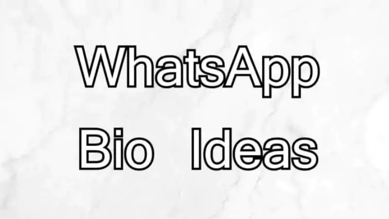 WhatsApp Bio Ideas